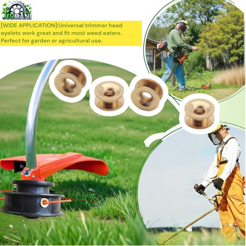 JIUDANI 6Pcs Universal Grass Trimmer Head Eyelets Sleeve Strimmer Cutter Parts Accessories Replacement Parts - Image 4